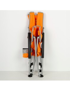 Silla de playa plegable naranja Aktive | Distria 2