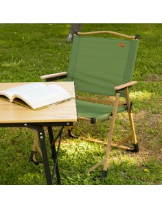 Silla plegable verde Glamping | Distria 2