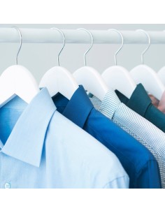 Pack 10 perchas madera color blanco Max Home | Distria 2