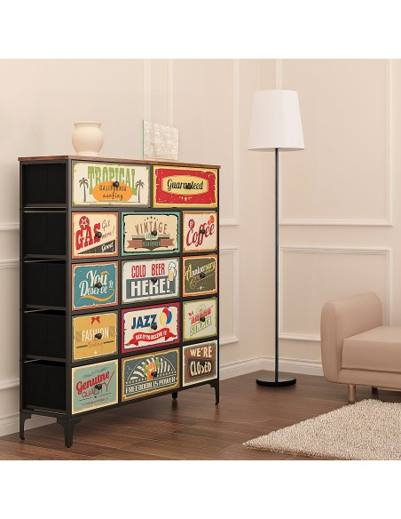 Cómoda vintage 14 cajones Max Home | Distria