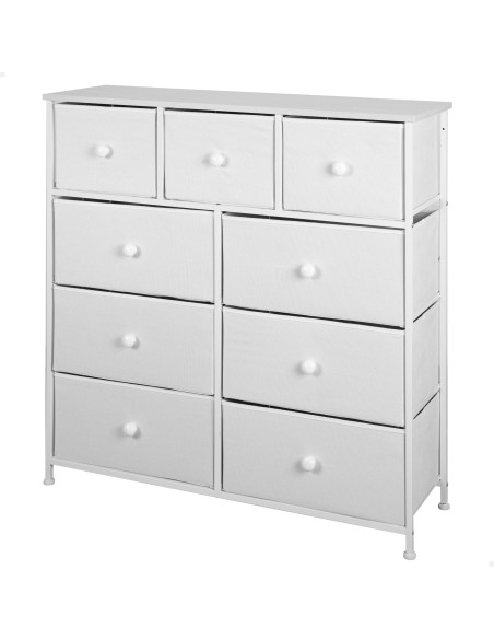 Cómoda blanca 9 cajones Max Home | Distria