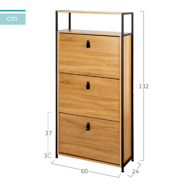 Mueble zapatero recibidor 3 cajones Max Home | Distria