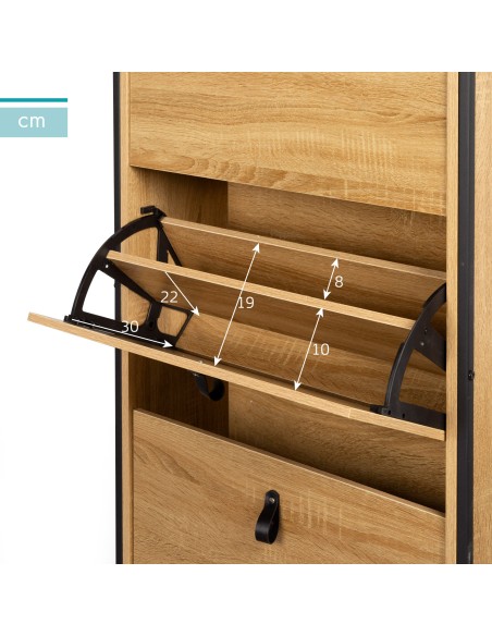 Mueble zapatero recibidor 3 cajones Max Home | Distria