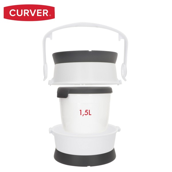 Curver Kit de viaje para perros con 3 recipientes | Distria