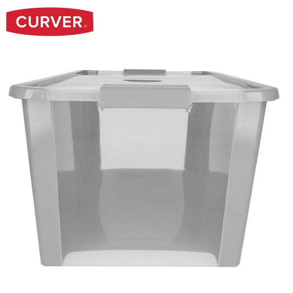 Caja de almacenaje Curver Bi-Box 40L gris | Distria