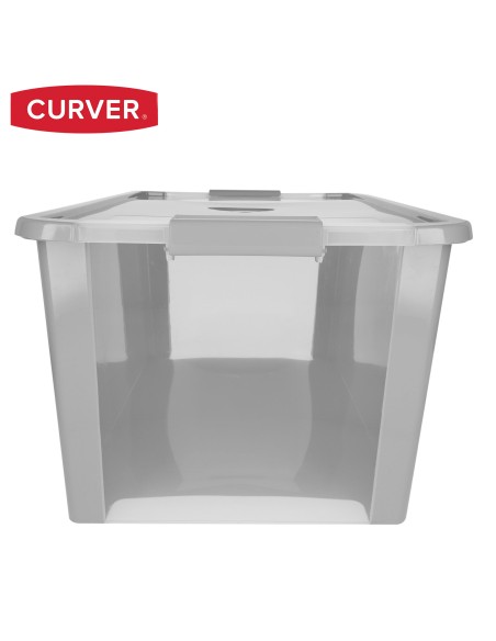 Caja de almacenaje Curver Bi-Box 40L gris | Distria