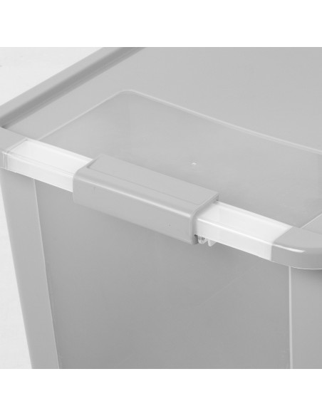 Caja de almacenaje Curver Bi-Box 40L gris | Distria