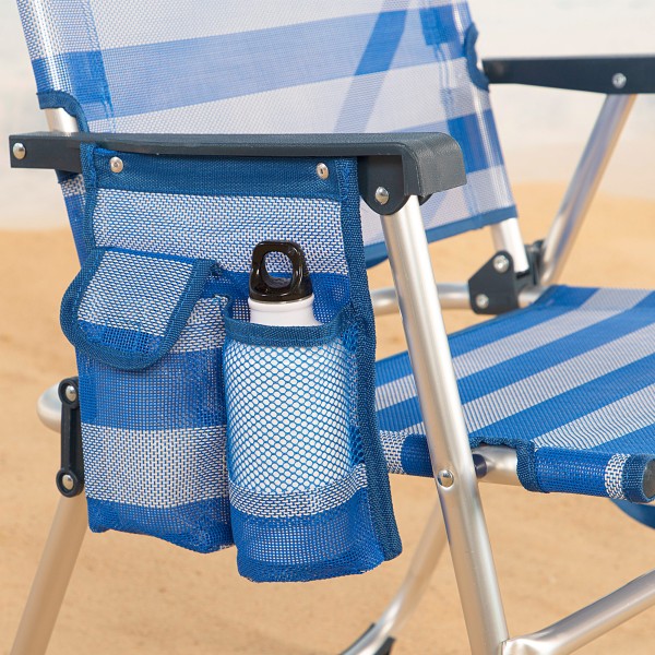 Silla de playa plegable a rayas - Silla playa | Distria