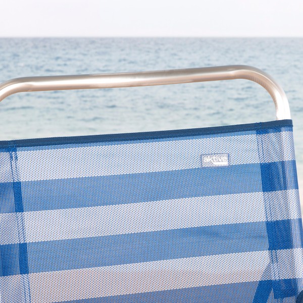 Silla de playa plegable a rayas - Silla playa | Distria