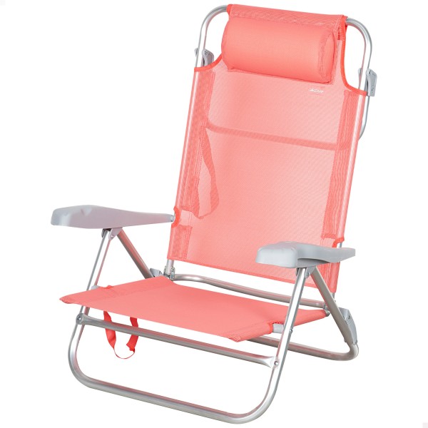 Silla de playa plegable coral 8 posiciones Aktive | Distria