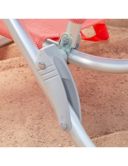 Silla de playa plegable coral 8 posiciones Aktive | Distria