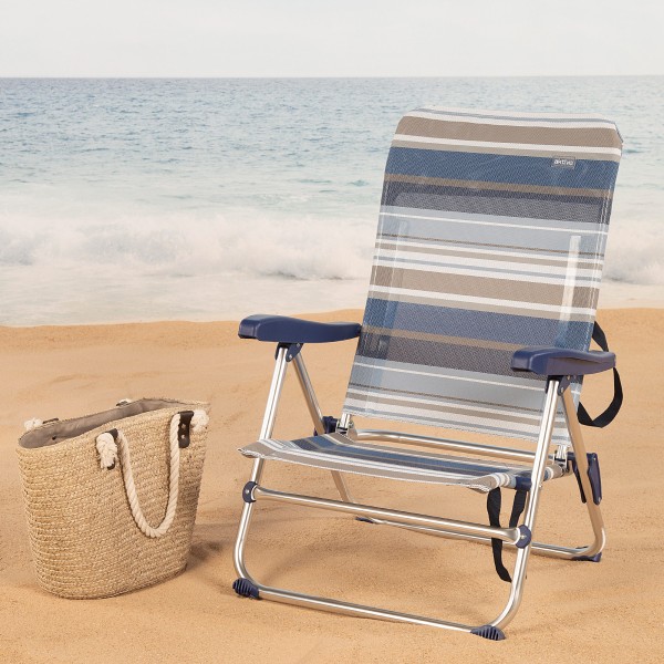 Silla playa plegable multiposición | Distria