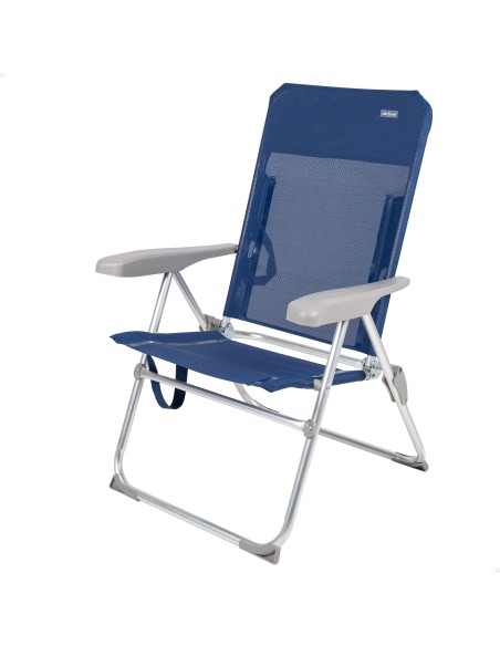 Silla de playa plegado plano y respaldo multiposición | Distria