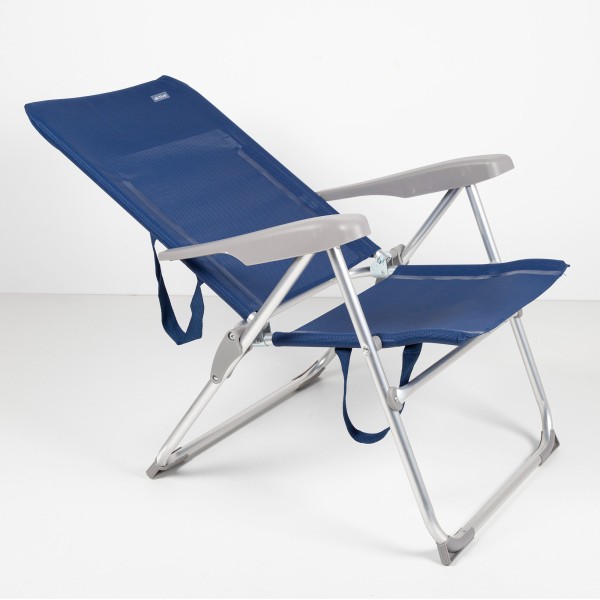 Silla de playa plegado plano y respaldo multiposición | Distria