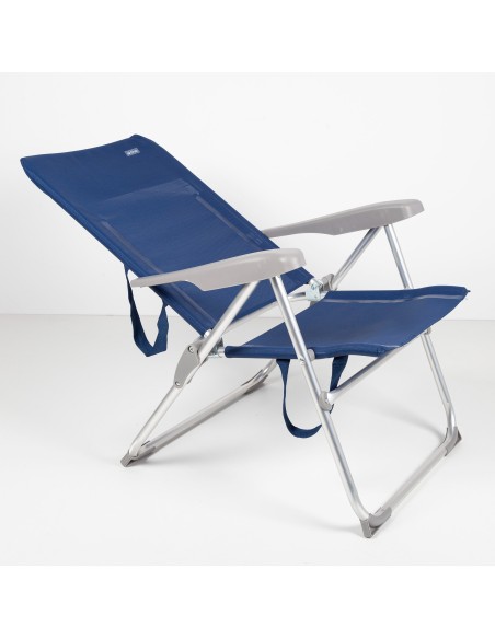 Silla de playa plegado plano y respaldo multiposición | Distria