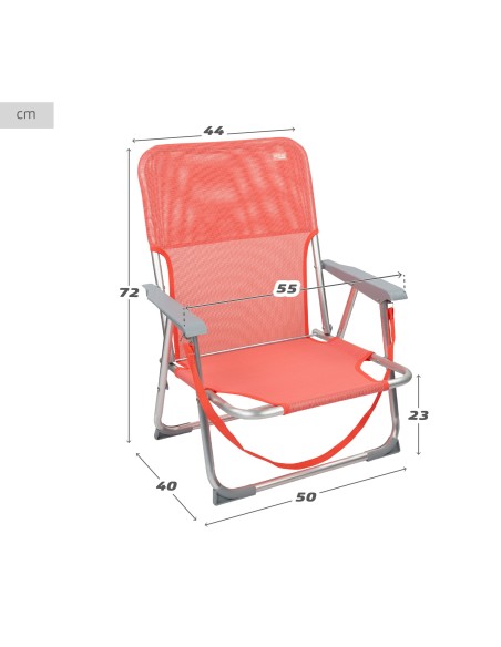 Silla baja con respaldo fijo - Sillas de playa | Distria