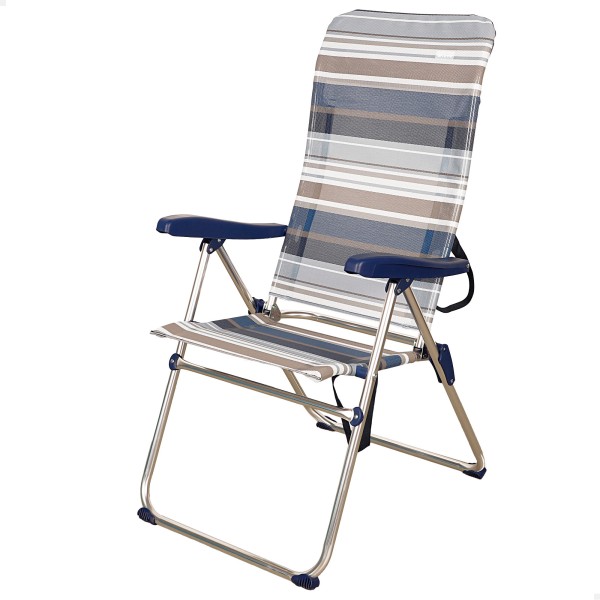 Silla playa alta plegable multiposición | Distria