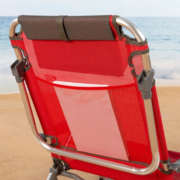 Silla plegable reclinable de playa Aktive | Distria