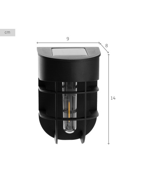Set de 2 apliques solares LED 6 lúmenes con sensor de luz | Distria