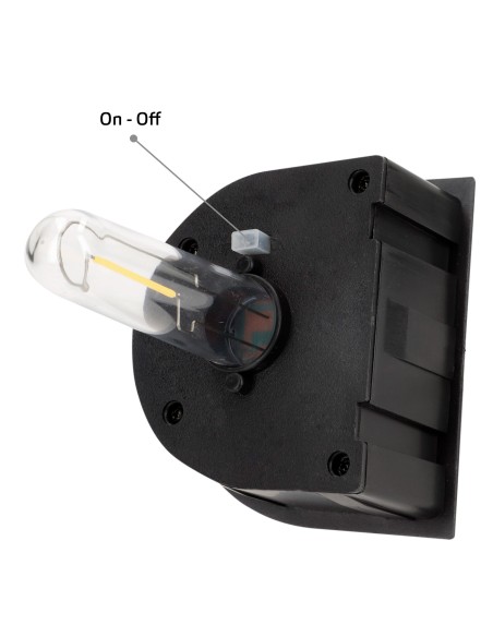 Set de 2 apliques solares LED 6 lúmenes con sensor de luz | Distria