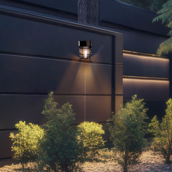 Set de 2 apliques solares LED 6 lúmenes con sensor de luz | Distria
