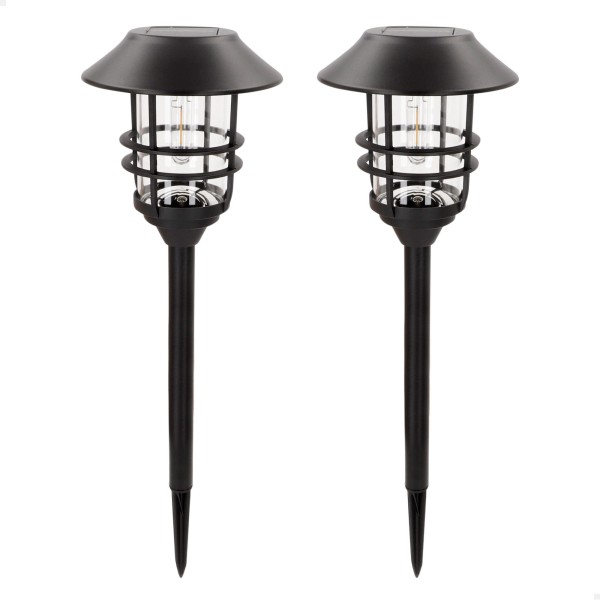 Set de 2 balizas LED solares Aktive luz cálida 6 lm | Distria