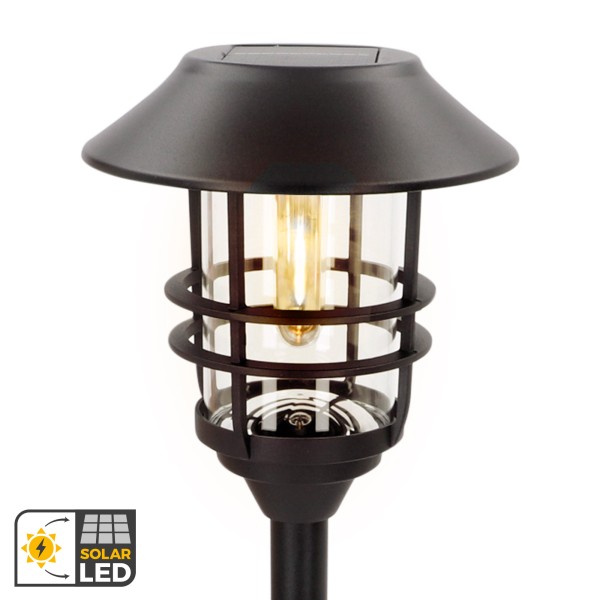 Set de 2 balizas LED solares Aktive luz cálida 6 lm | Distria