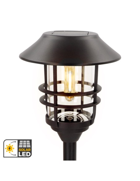 Set de 2 balizas LED solares Aktive luz cálida 6 lm | Distria