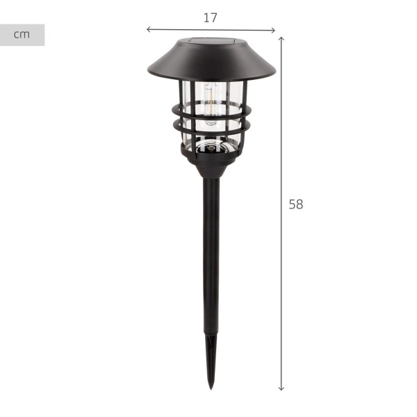 Set de 2 balizas LED solares Aktive luz cálida 6 lm | Distria