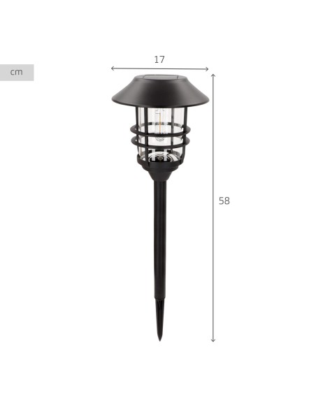 Set de 2 balizas LED solares Aktive luz cálida 6 lm | Distria