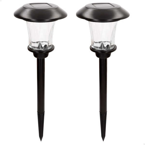 Set de 2 balizas solares LED 6 lúmenes con estaca | Distria