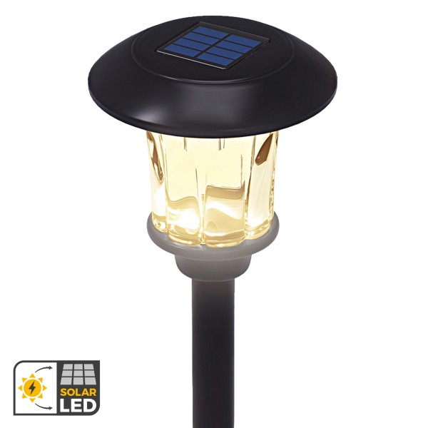 Set de 2 balizas solares LED 6 lúmenes con estaca | Distria