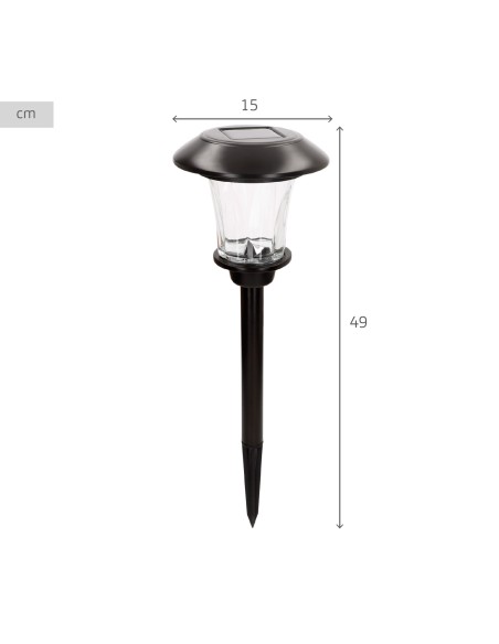 Set de 2 balizas solares LED 6 lúmenes con estaca | Distria