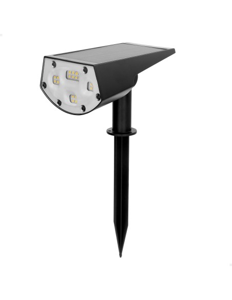 Foco solar LED 5-10 lúmenes con instalación 2 en 1 | Distria