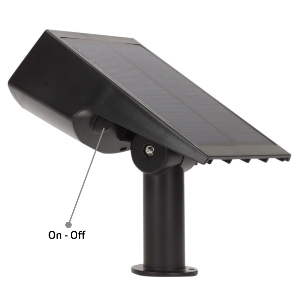 Foco solar LED 5-10 lúmenes con instalación 2 en 1 | Distria