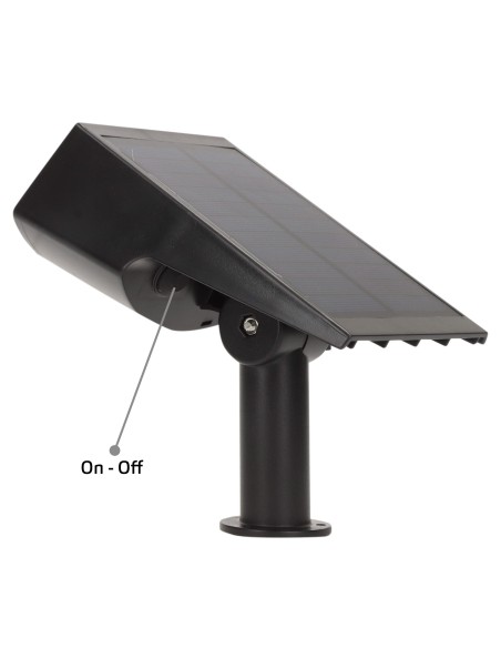 Foco solar LED 5-10 lúmenes con instalación 2 en 1 | Distria