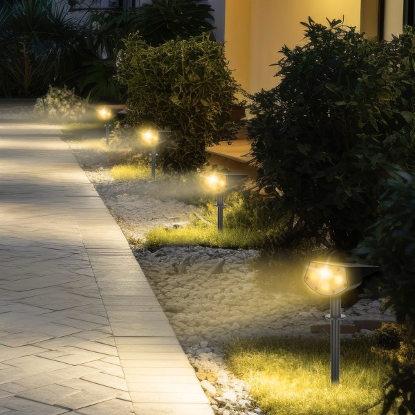 Foco solar LED 5-10 lúmenes con instalación 2 en 1 | Distria