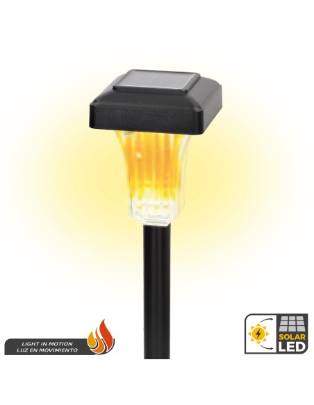 Set de 4 balizas solares LED 5-10 lúmenes con proyección | Distria