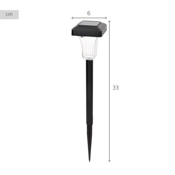 Set de 4 balizas solares LED 5-10 lúmenes con proyección | Distria