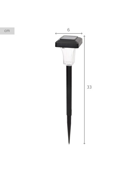 Set de 4 balizas solares LED 5-10 lúmenes con proyección | Distria