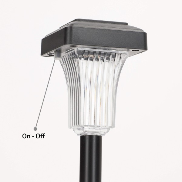Set de 4 balizas solares LED 5-10 lúmenes con proyección | Distria