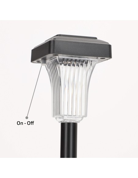 Set de 4 balizas solares LED 5-10 lúmenes con proyección | Distria