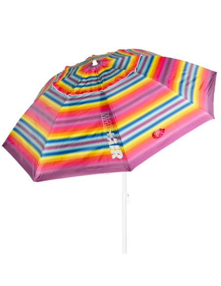 Aktive Sombrilla playa 240 cm rayas multicolor | Distria