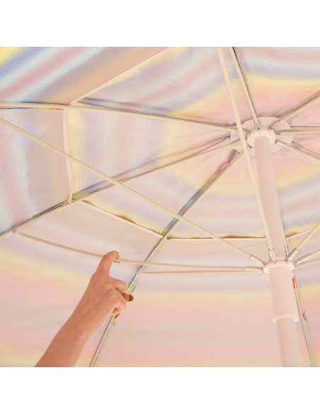 Aktive Sombrilla playa 240 cm rayas multicolor | Distria