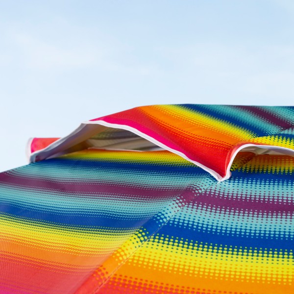Aktive Sombrilla playa 240 cm rayas multicolor | Distria