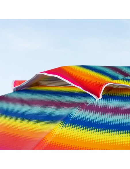 Aktive Sombrilla playa 240 cm rayas multicolor | Distria
