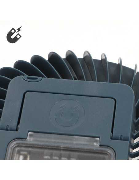 Lámpara LED con ventilador y cargador USB | Distria