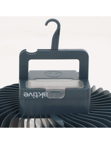Lámpara LED con ventilador y cargador USB | Distria