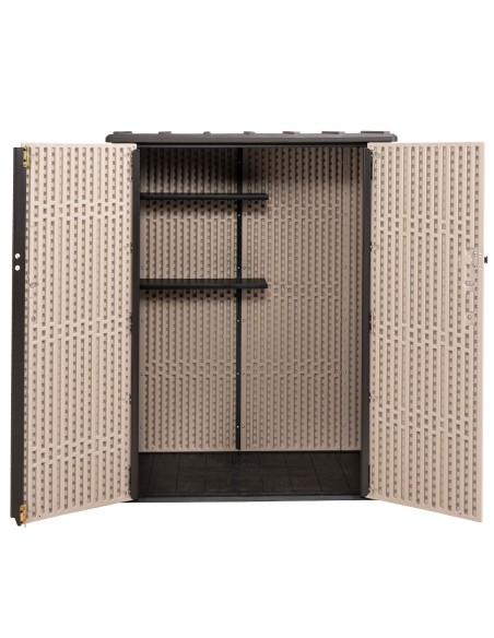 Armario exterior vertical 1.500 L con estantes | Distria