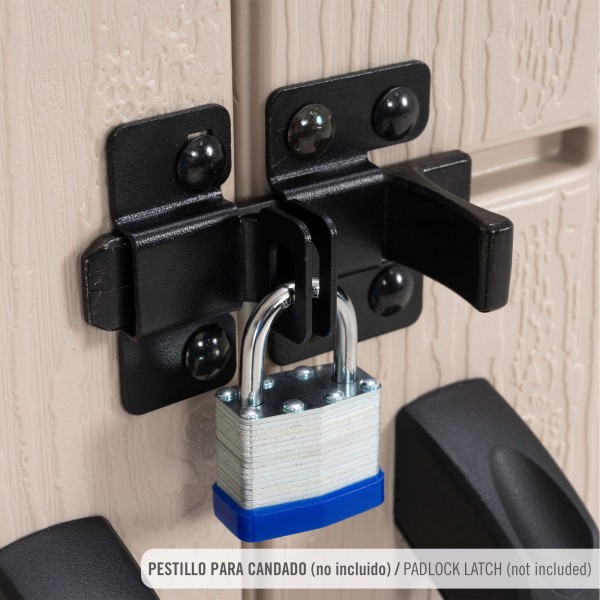Armario exterior vertical 1.500 L con estantes | Distria
